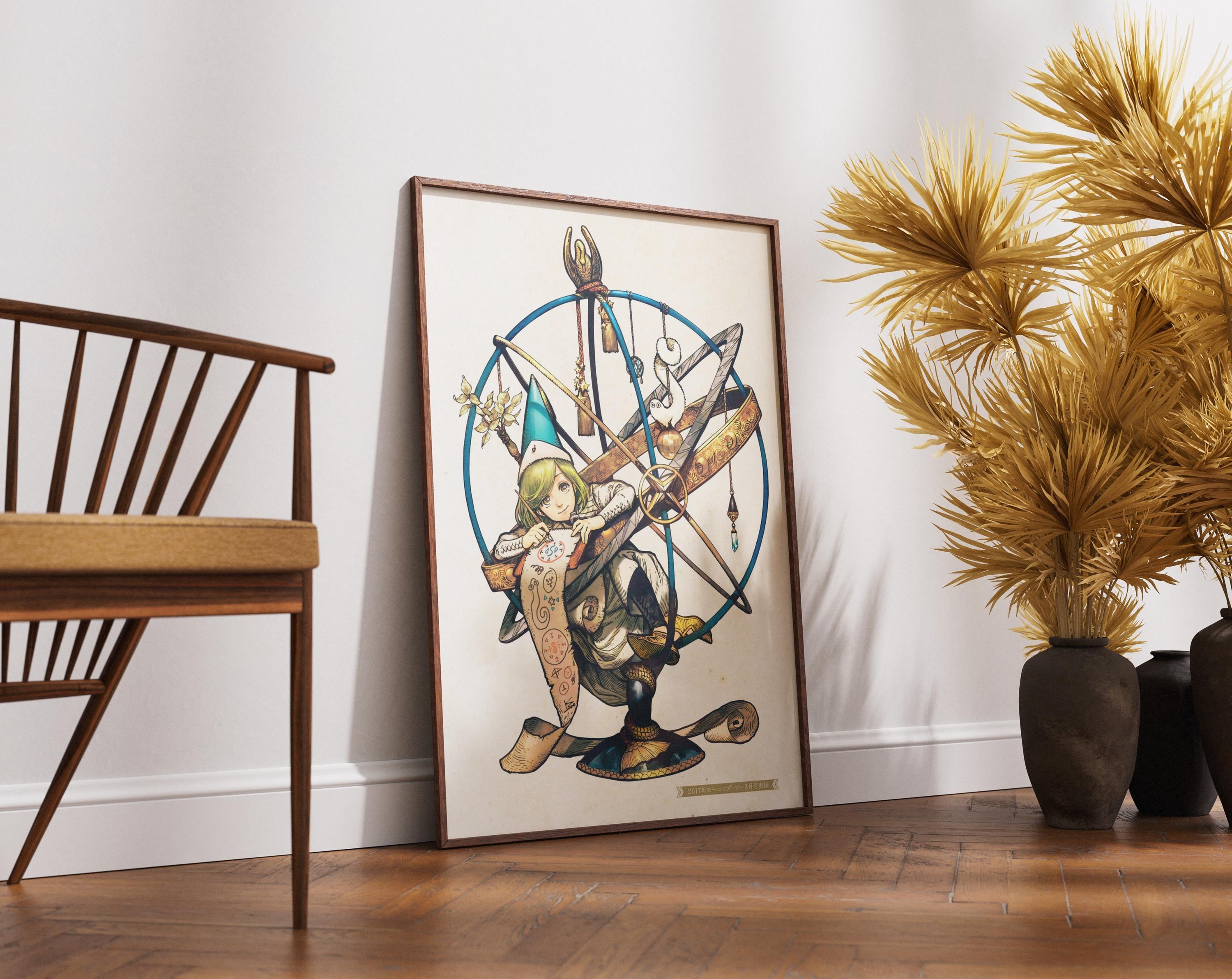 Póster de Witch Hat Atelier Coco - Lámina decorativa de anime para pared - Regalo