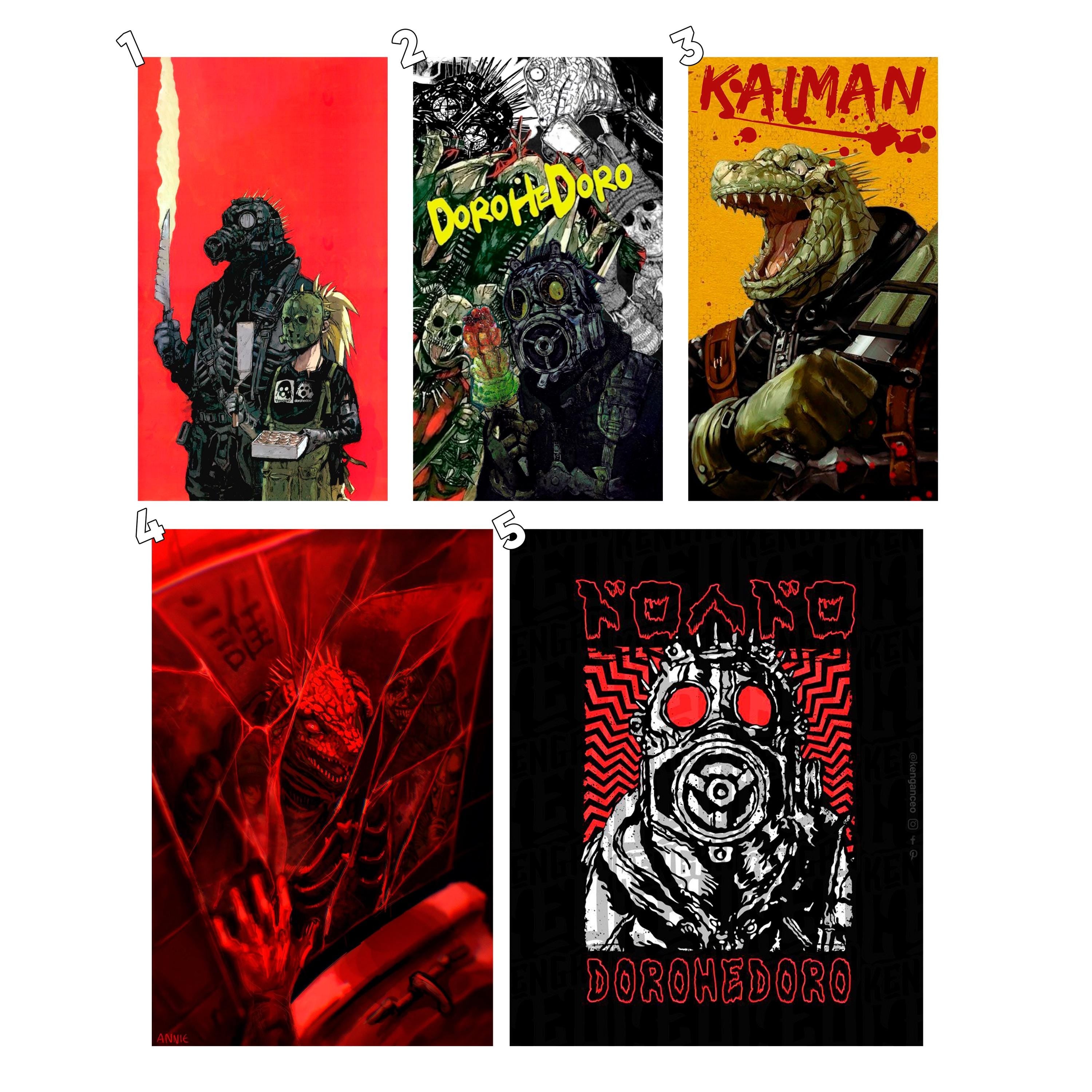 Dorohedoro Digital Poster - Season 2 Anime Wall Art Featuring Caiman and Nikaido