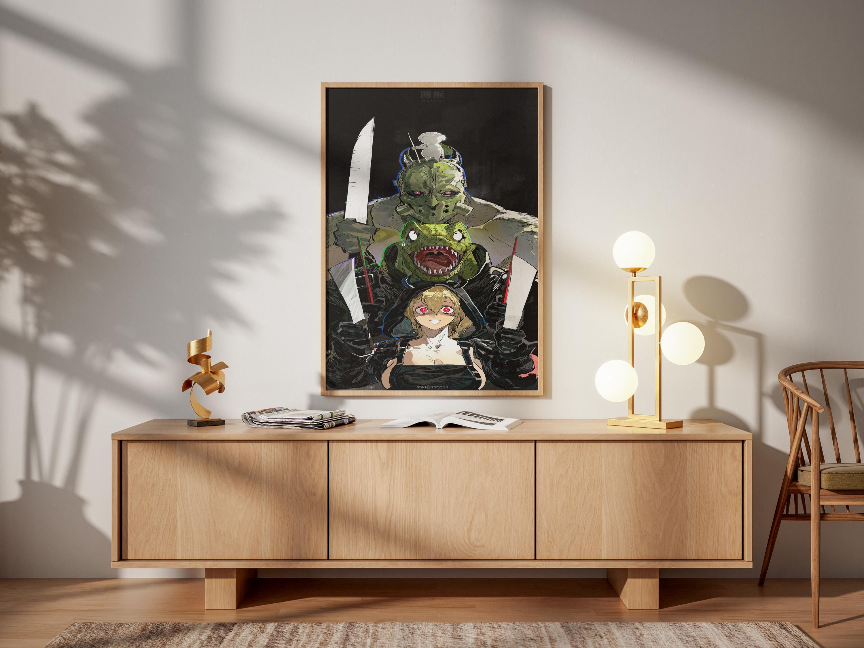 Dorohedoro Season 2 Poster – Kaiman & Nikaido Horror Anime Wall Art Print