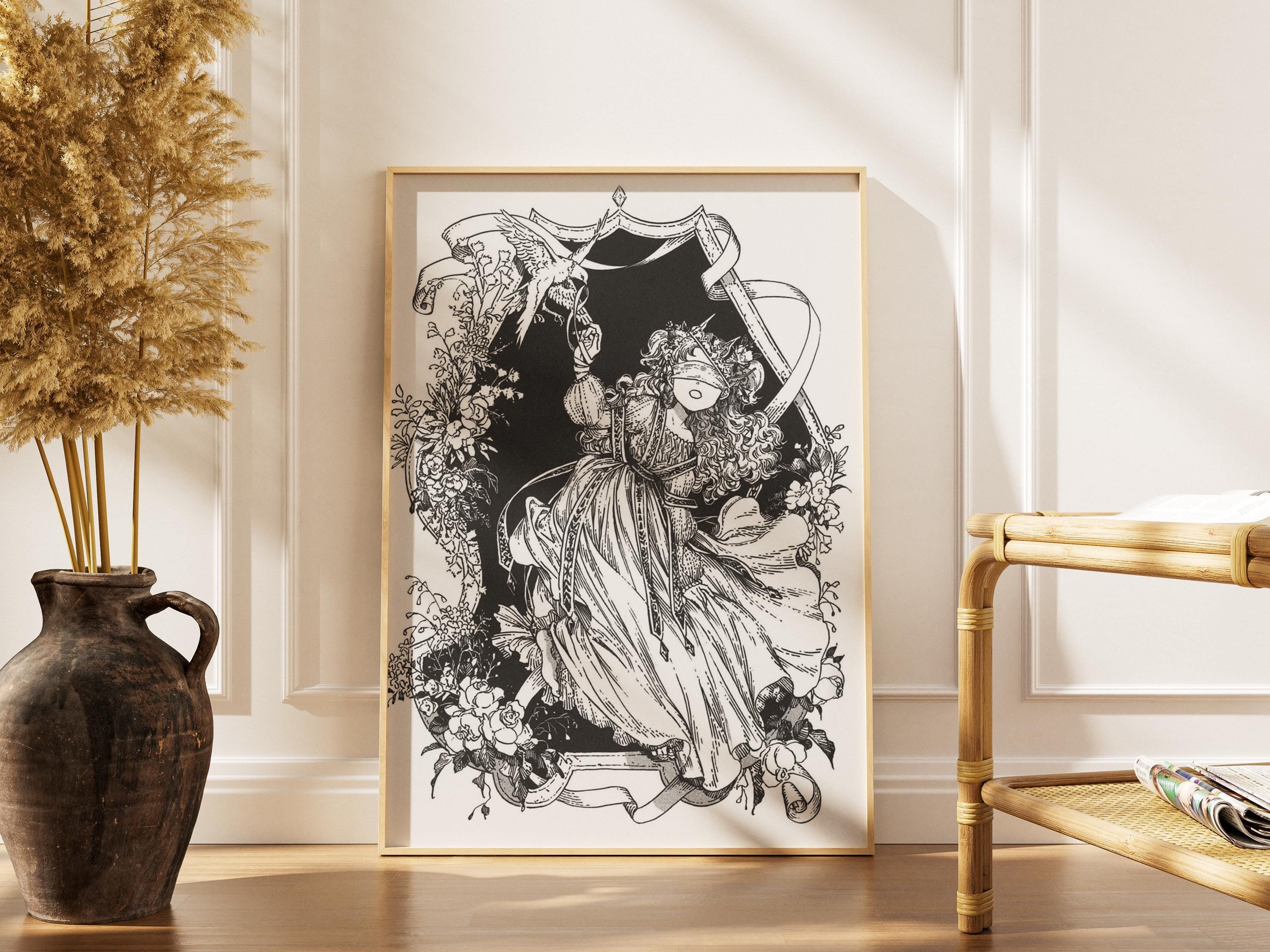 Póster de Tetia Witch Hat Atelier: Lámina decorativa de anime para pared