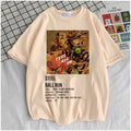 Camiseta de JoJo's Bizarre Adventure Steel Ball Run para mujer - Camiseta gráfica de anime retro de los 80