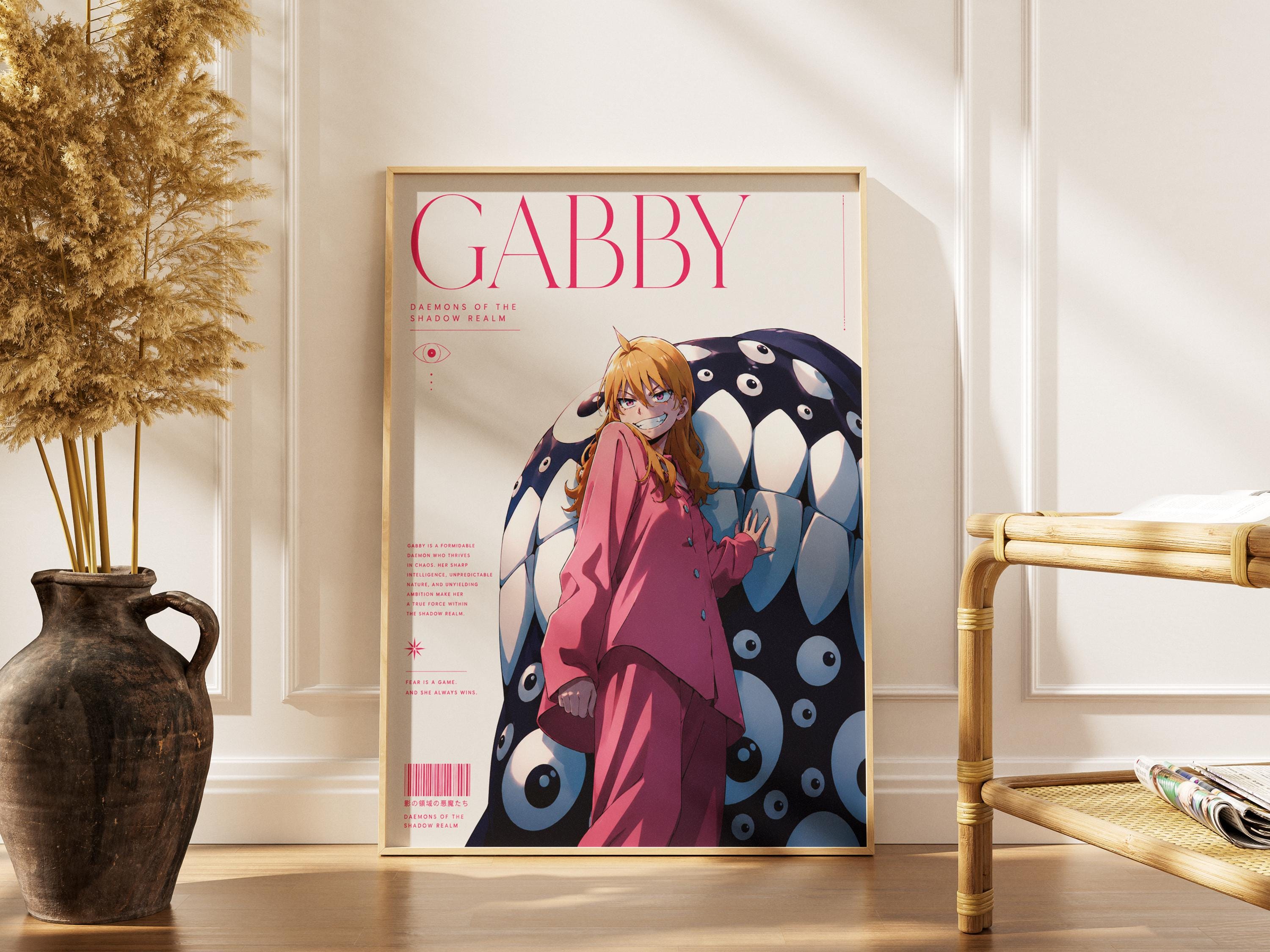 Anime Poster – Gabby Daemons of the Shadow Realm | Dark Fantasy Art Print