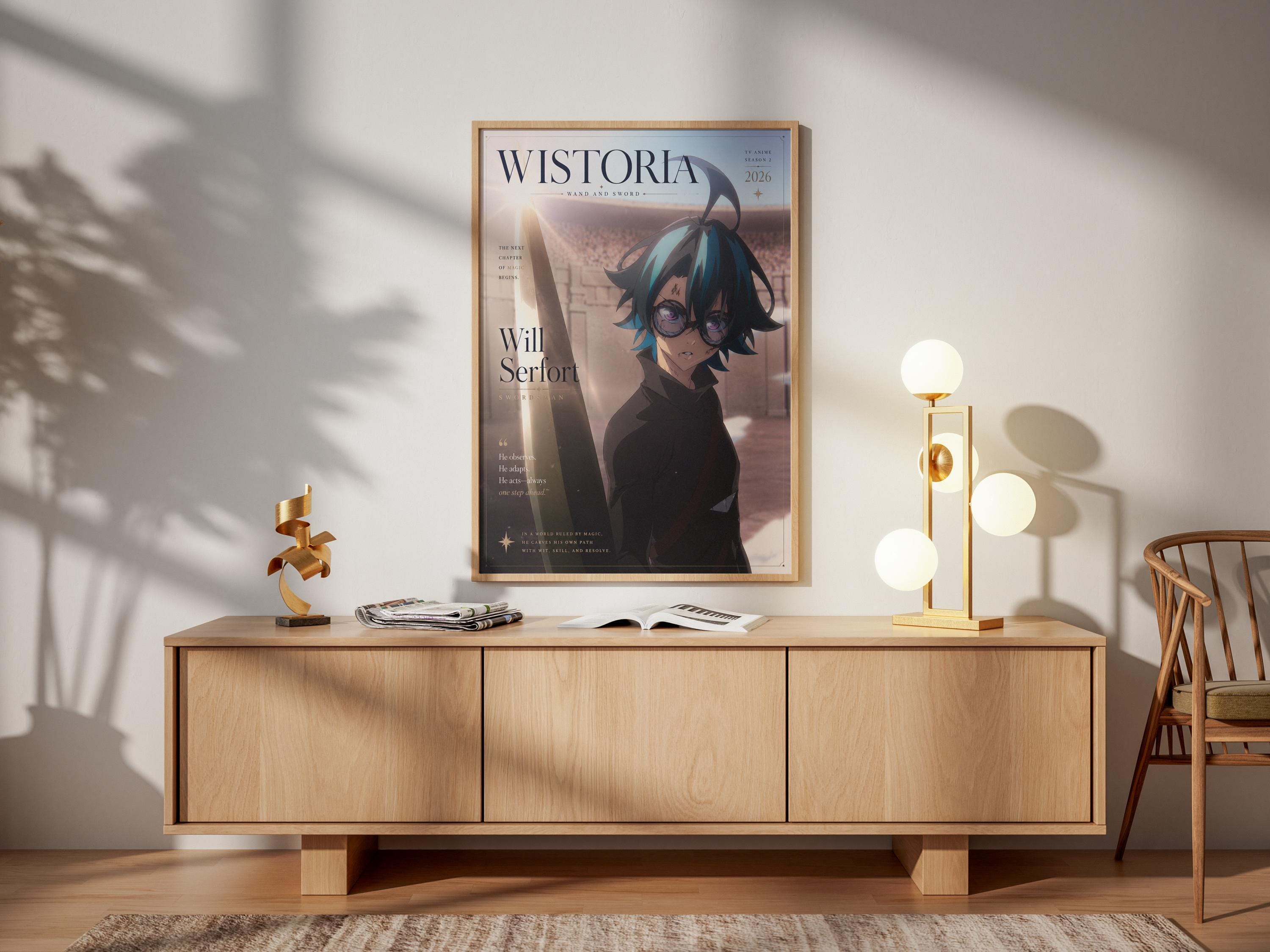 Wistoria Anime Poster - Will Serfort Season 2 Fantasy Anime Print | Premium Matte Wall Art