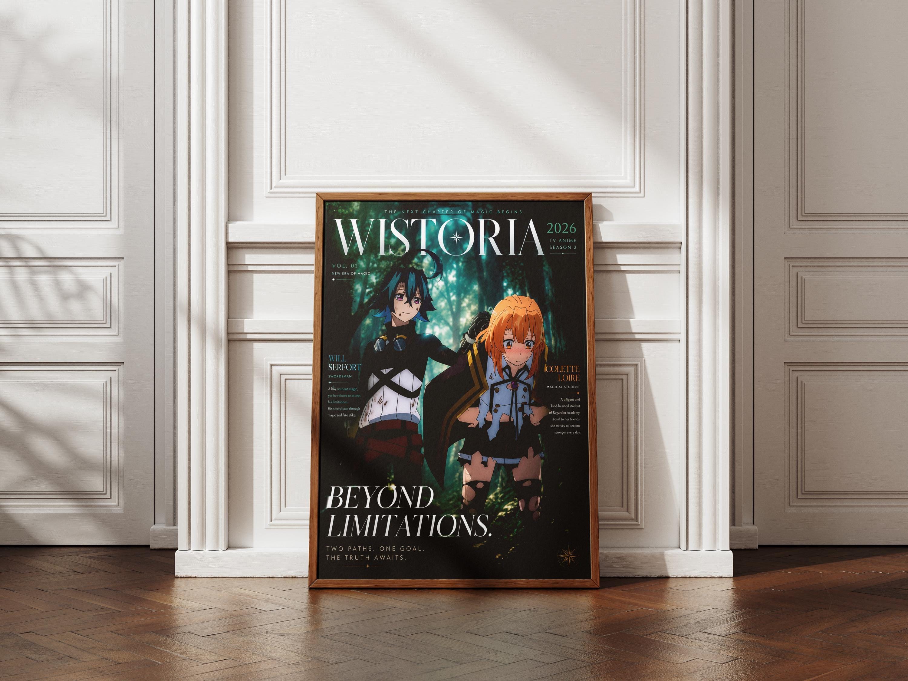Póster de Will Serfort Colette Loire / Lámina artística de Wistoria Wand and Sword, temporada 2