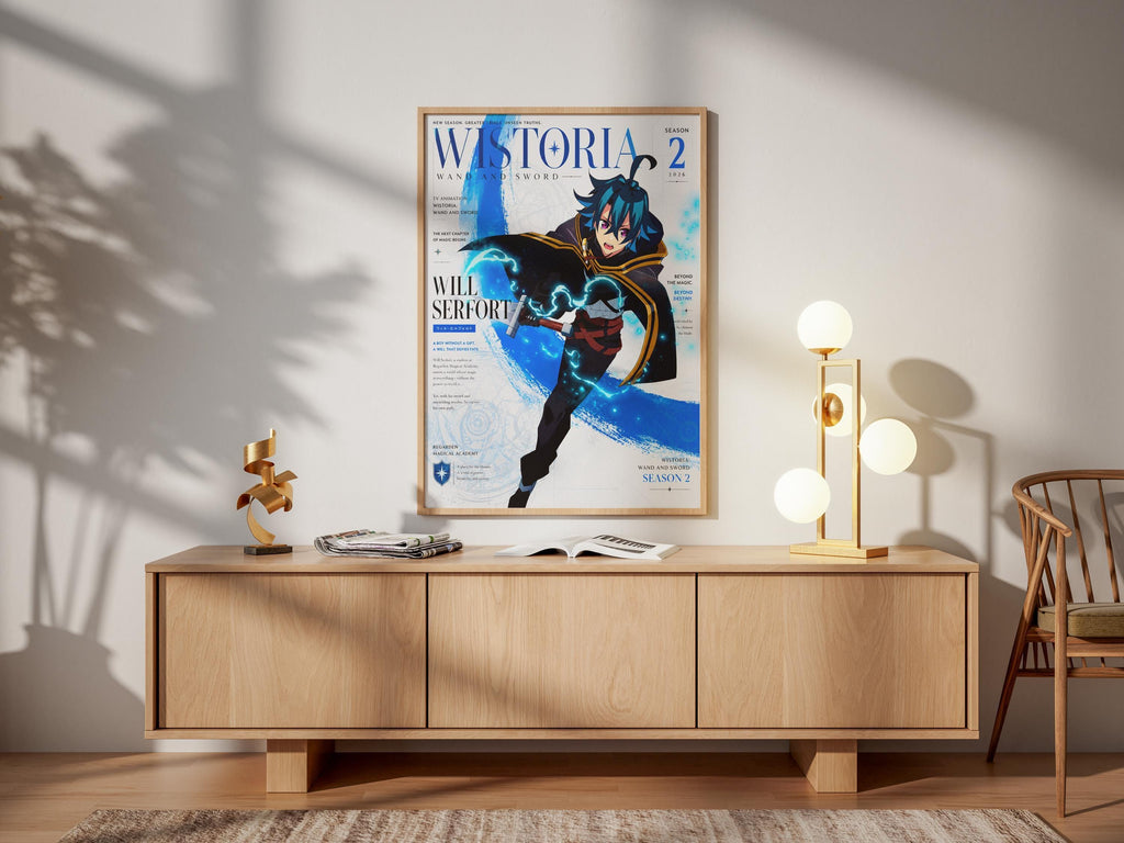 Wistoria Wand and Sword Poster – Will Serfort Anime Wall Art Print Vibrant