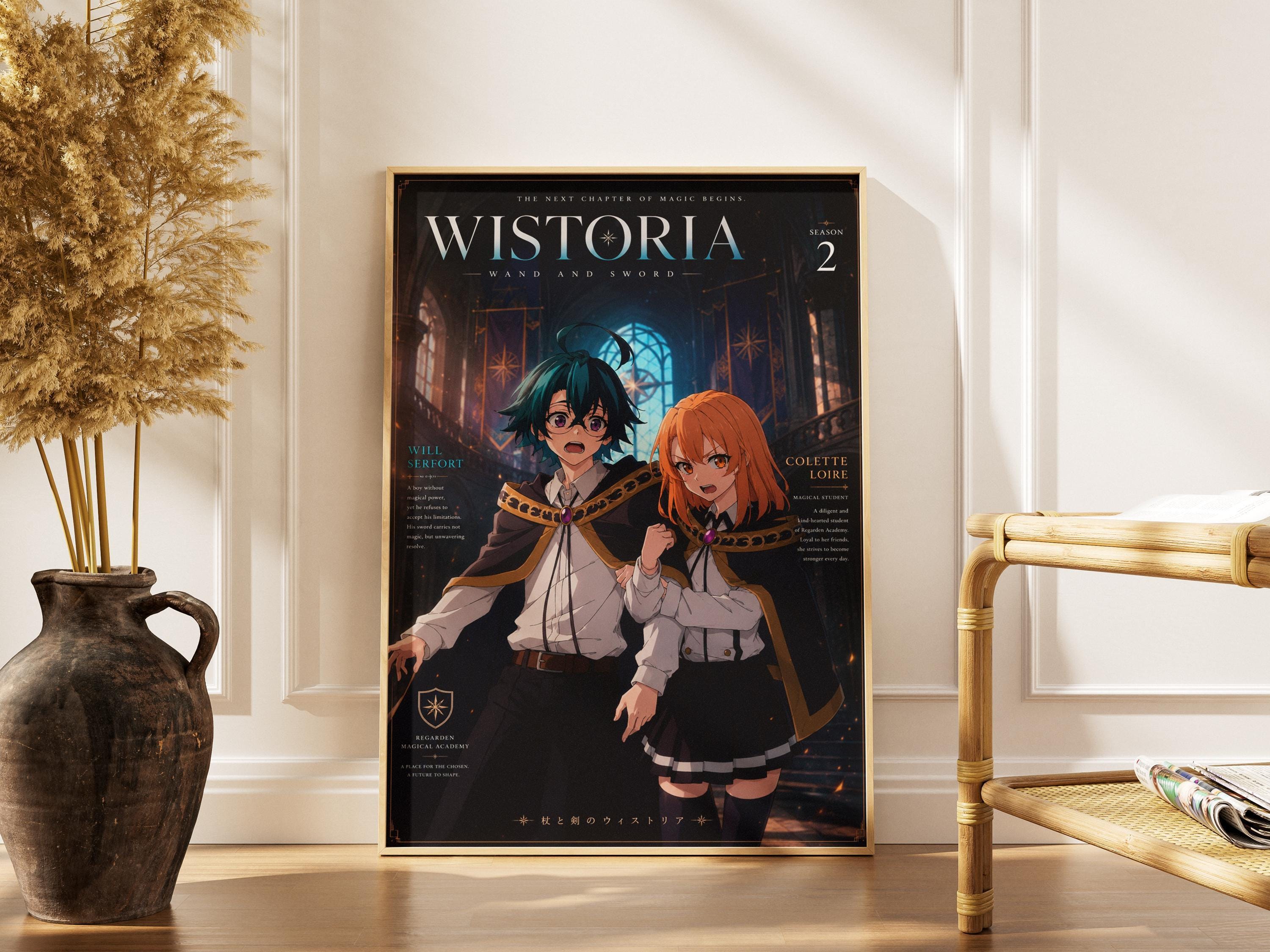 Wistoria Anime Poster – Will Serfort & Colette Loire Fantasy Anime Wall Art