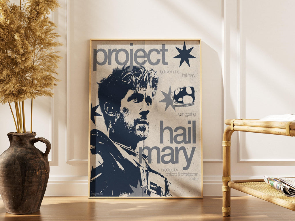 Project Hail Mary Poster – Ryan Gosling Movie Print | Sci Fi Wall Art