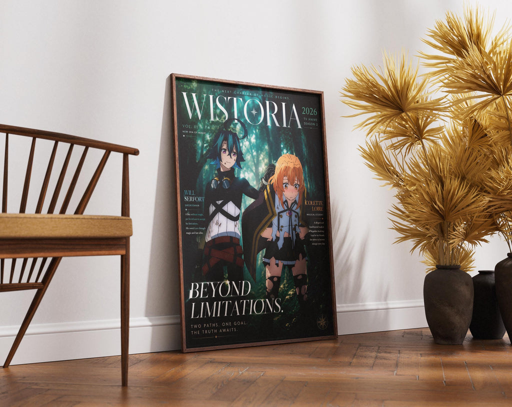 Wistoria Anime Poster – Will Serfort & Colette Loire Fantasy Wall Art on Premium Matte Paper