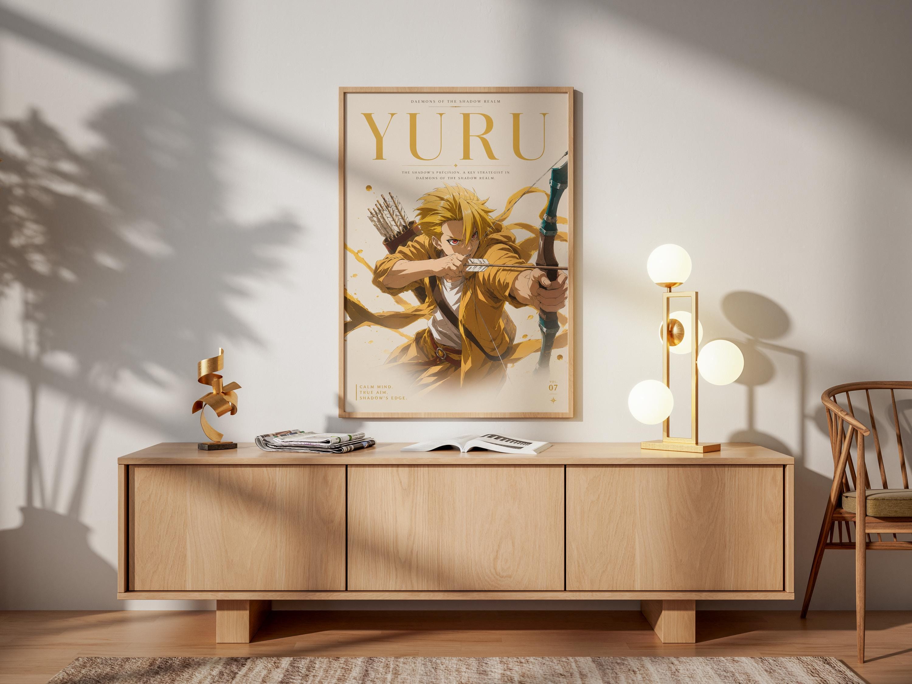 Yuru Daemons Poster – Shadow Realm Art | Dark Fantasy Anime Wall Decor Print