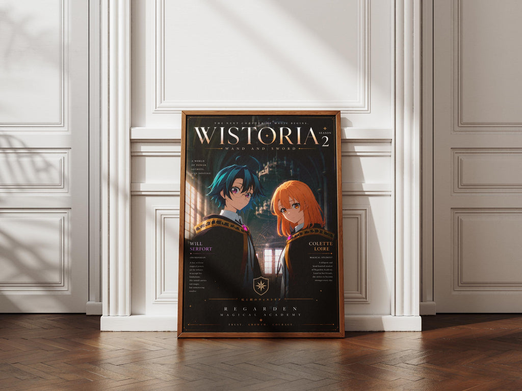 Wistoria Season 2 Poster - Will Serfort Artwork & Colette Loire Print | Premium Matte