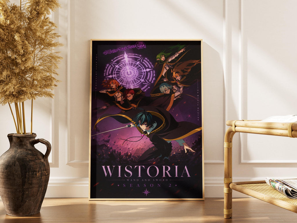 Wistoria Anime Poster – Season 2 Cast Print Featuring Will, Colette & Elfaria Art
