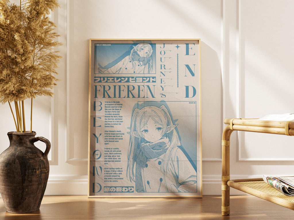 Frieren Anime Poster – Matte Print Poster | Subtle Fantasy Art & Wall Decor