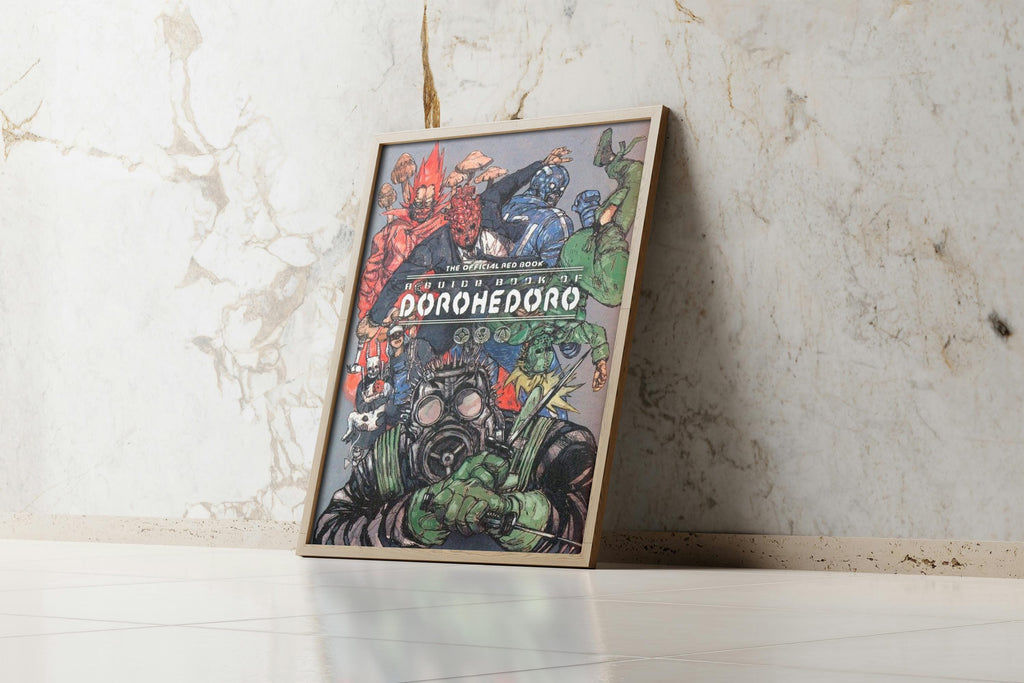 Dorohedoro Red Book Poster – Official Guide Print | Season 2 Horror Anime Wall Art