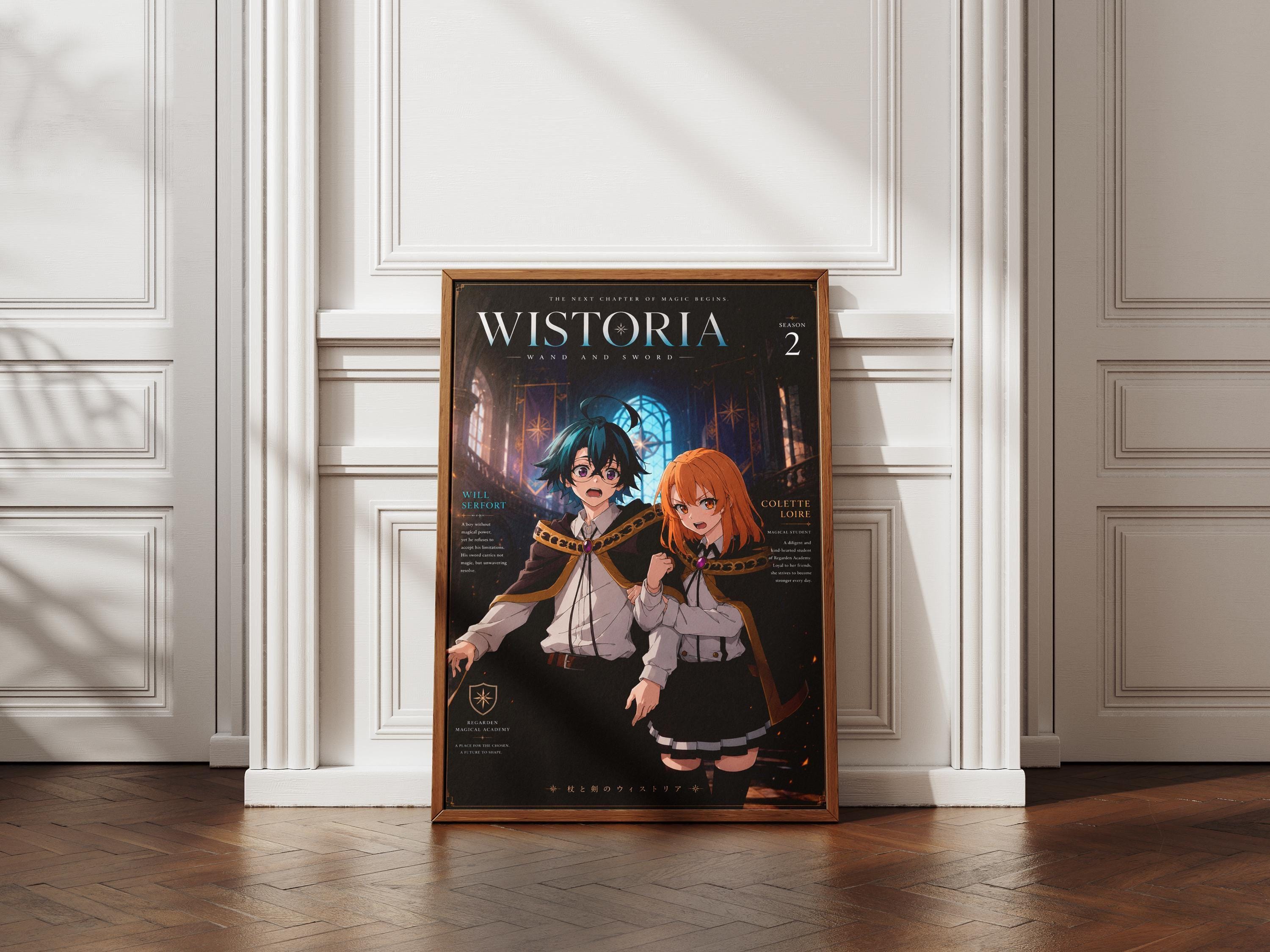 Wistoria Anime Poster – Will Serfort & Colette Loire Fantasy Anime Wall Art