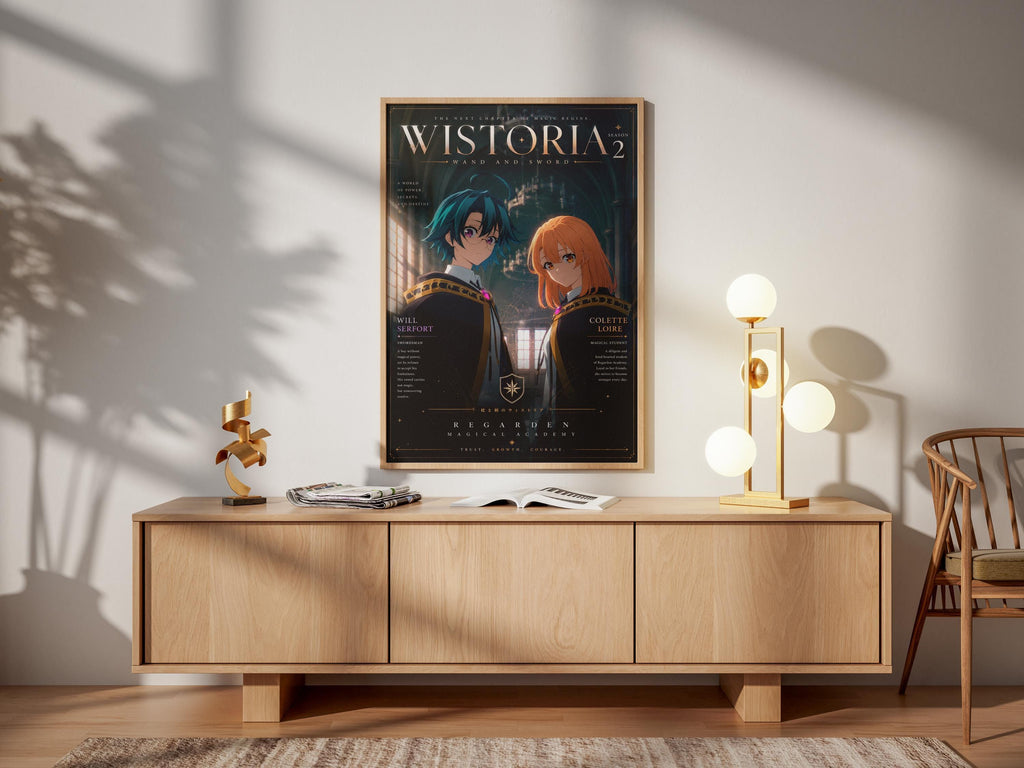 Wistoria Anime Poster – Will Serfort & Colette Loire Fantasy Anime Wall Art