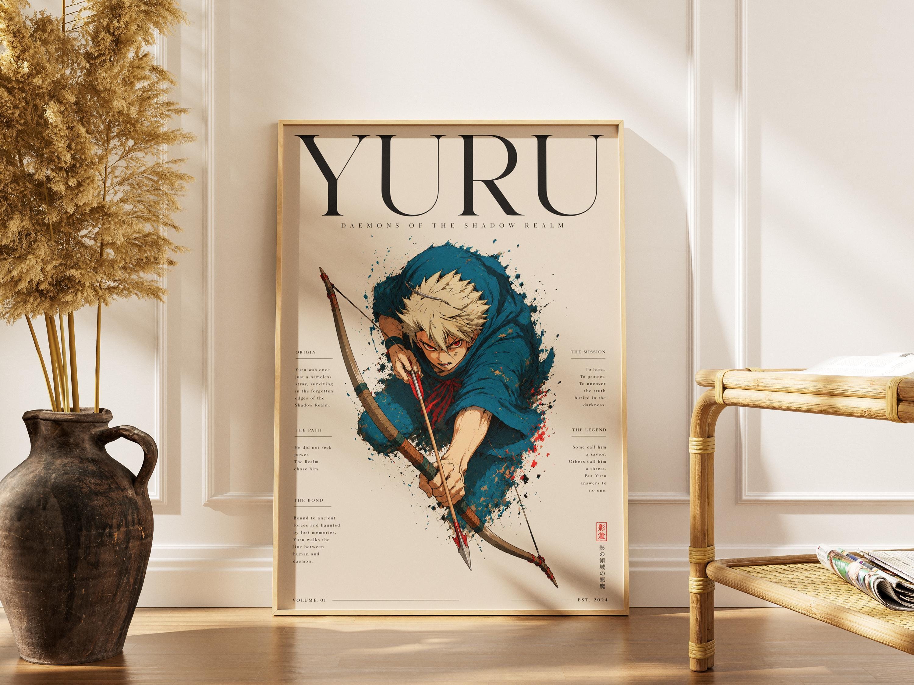 Yuru Anime Poster - Fantasy Anime Wall Art Set | Yomi no Tsugai Daemon Print