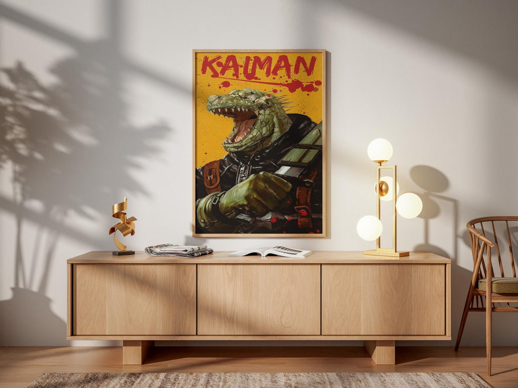 Dorohedoro Caiman Poster - Horror Anime Wall Art | Premium Matte Paper Print