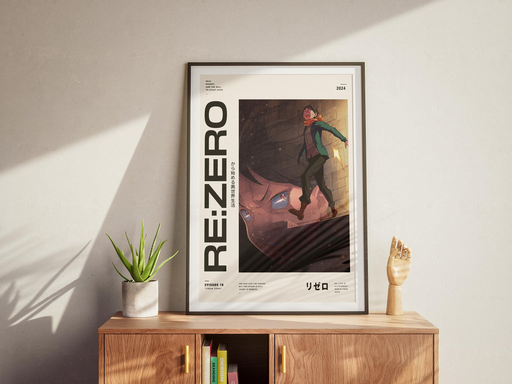 Subaru Natsuki Poster – Re Zero Wall Art | Premium Matte Paper Anime Room Decor