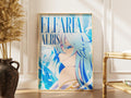 Anime Wall Art - Elfaria Albis Mystic Wand and Sword Fantasy Decor Print