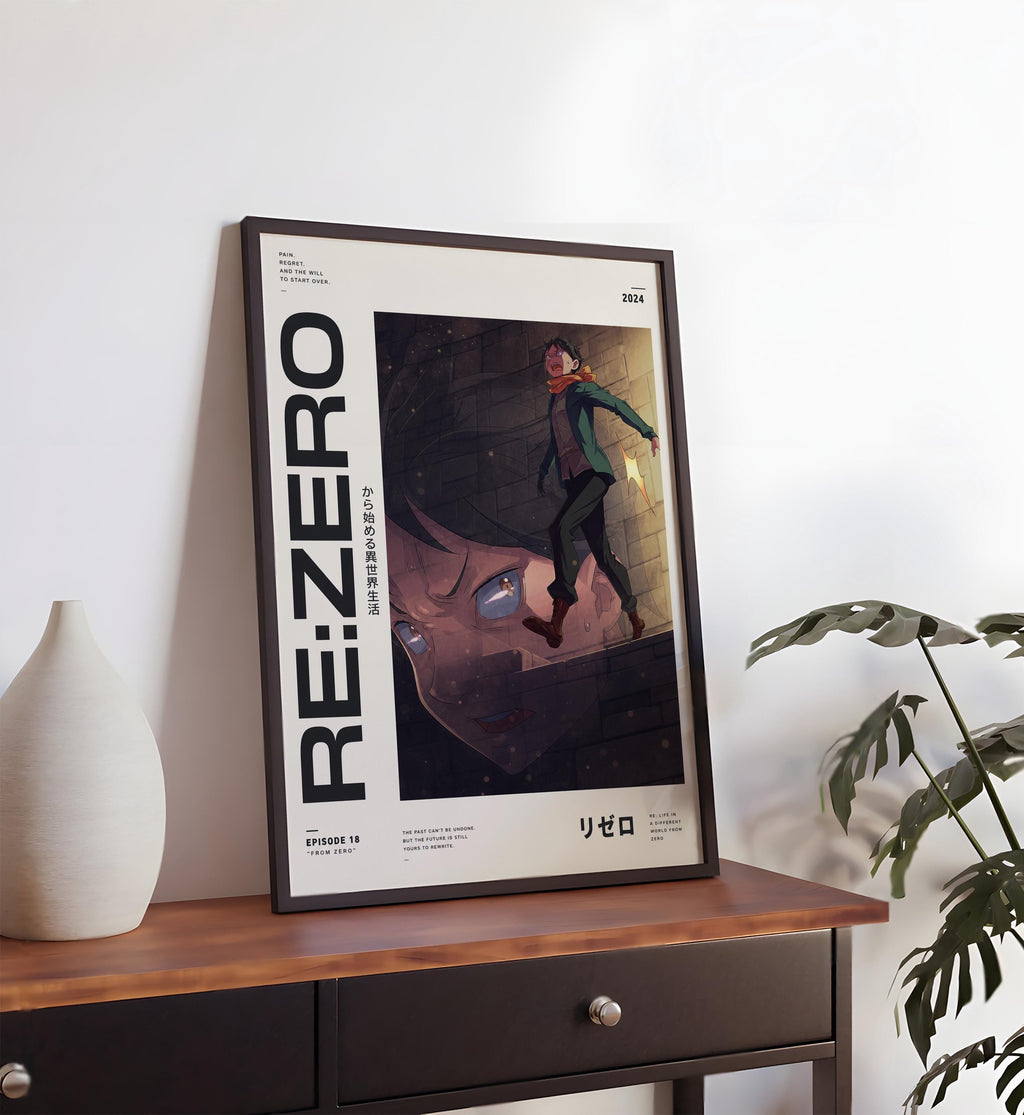 Subaru Natsuki Poster – Re Zero Wall Art | Premium Matte Paper Anime Room Decor