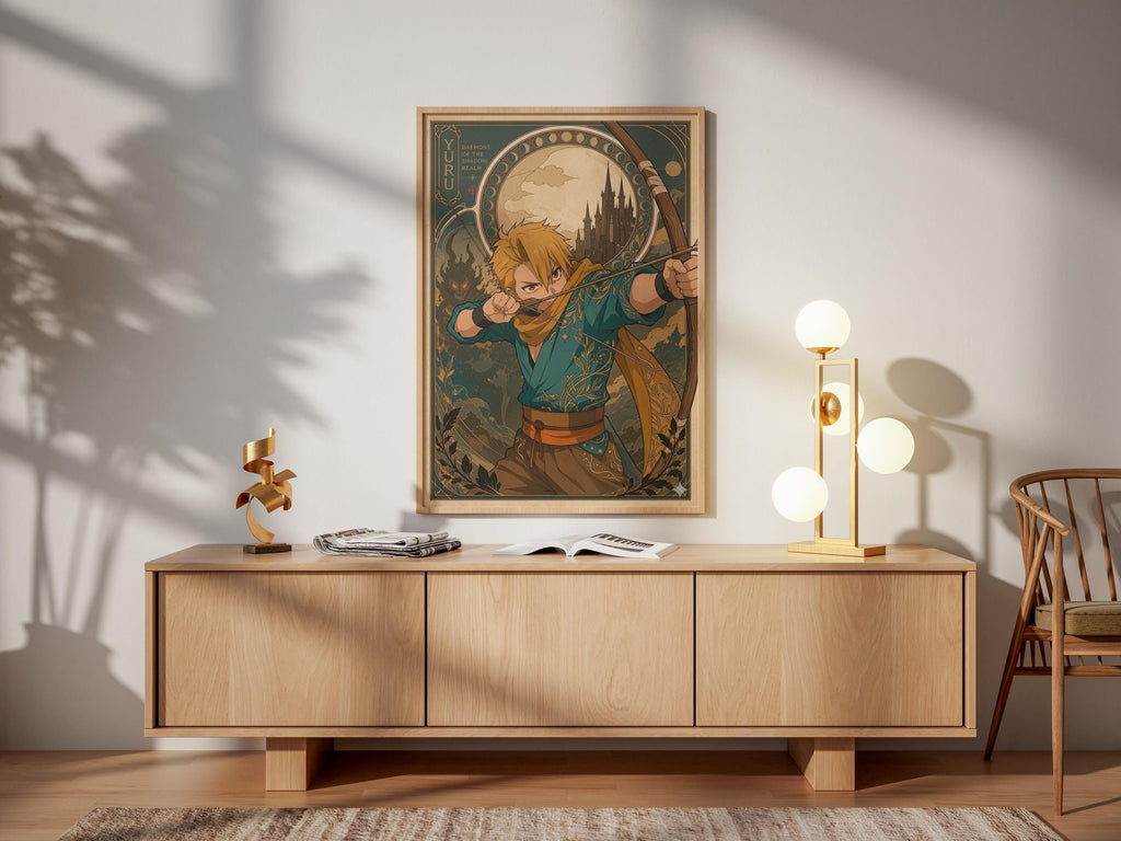 Yuru Anime Poster – Dark Fantasy Matte Paper Art Print | Yomi No Tsugai Wall Decor