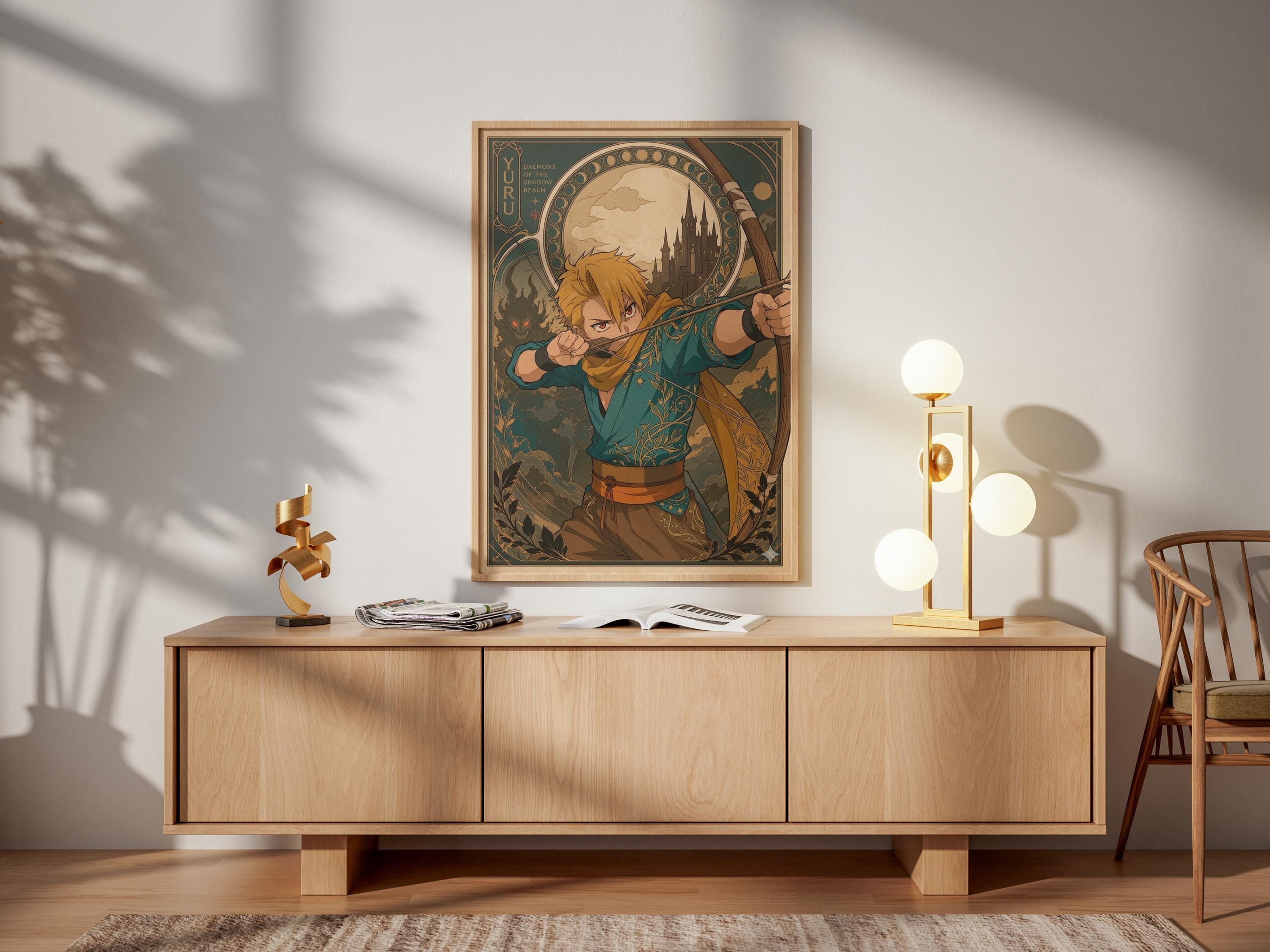 Yuru Anime Poster – Dark Fantasy Matte Paper Art Print | Yomi No Tsugai Wall Decor
