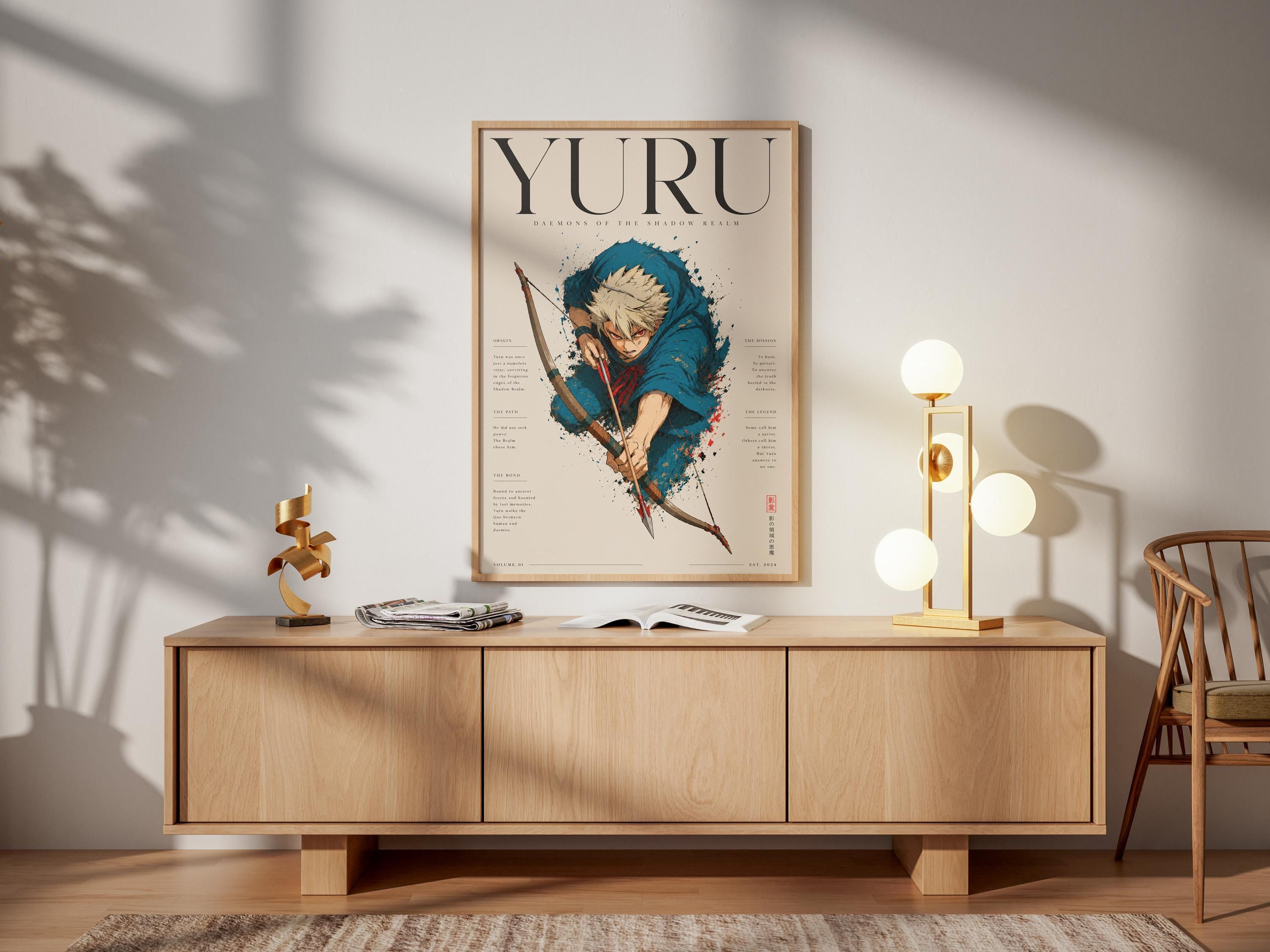 Yuru Anime Poster – Dark Fantasy Poster | Premium Matte Fantasy Anime Art Print