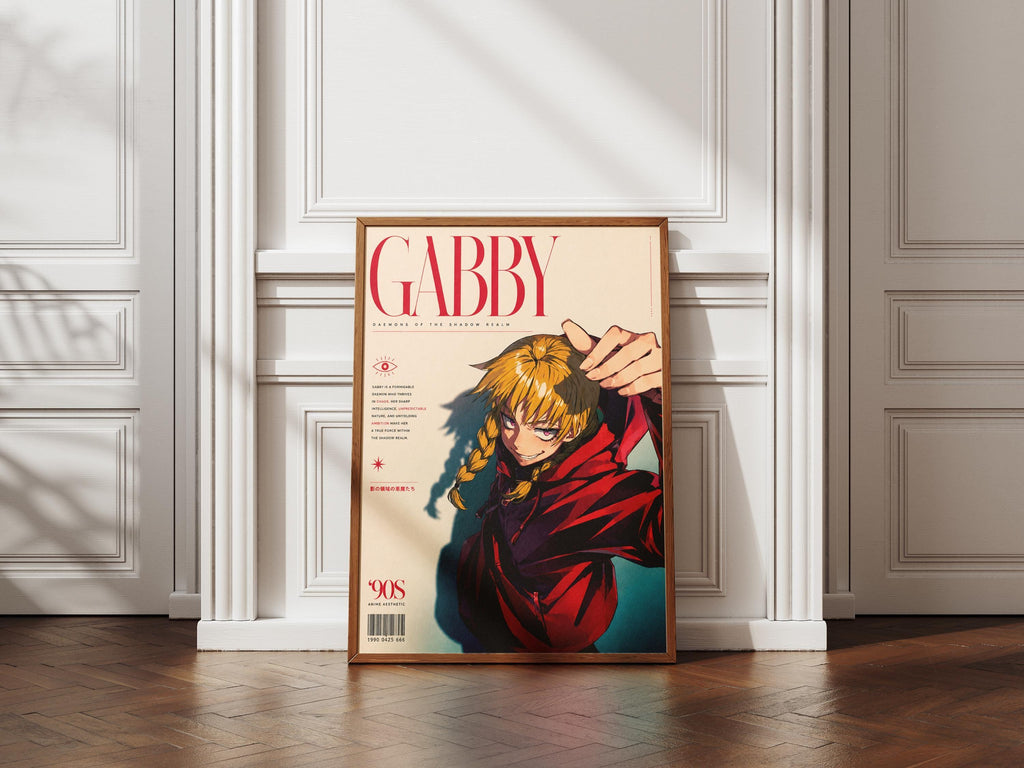 Anime Poster - Gabby Daemons Shadow Realm Art | Magic Wand & Sword Print