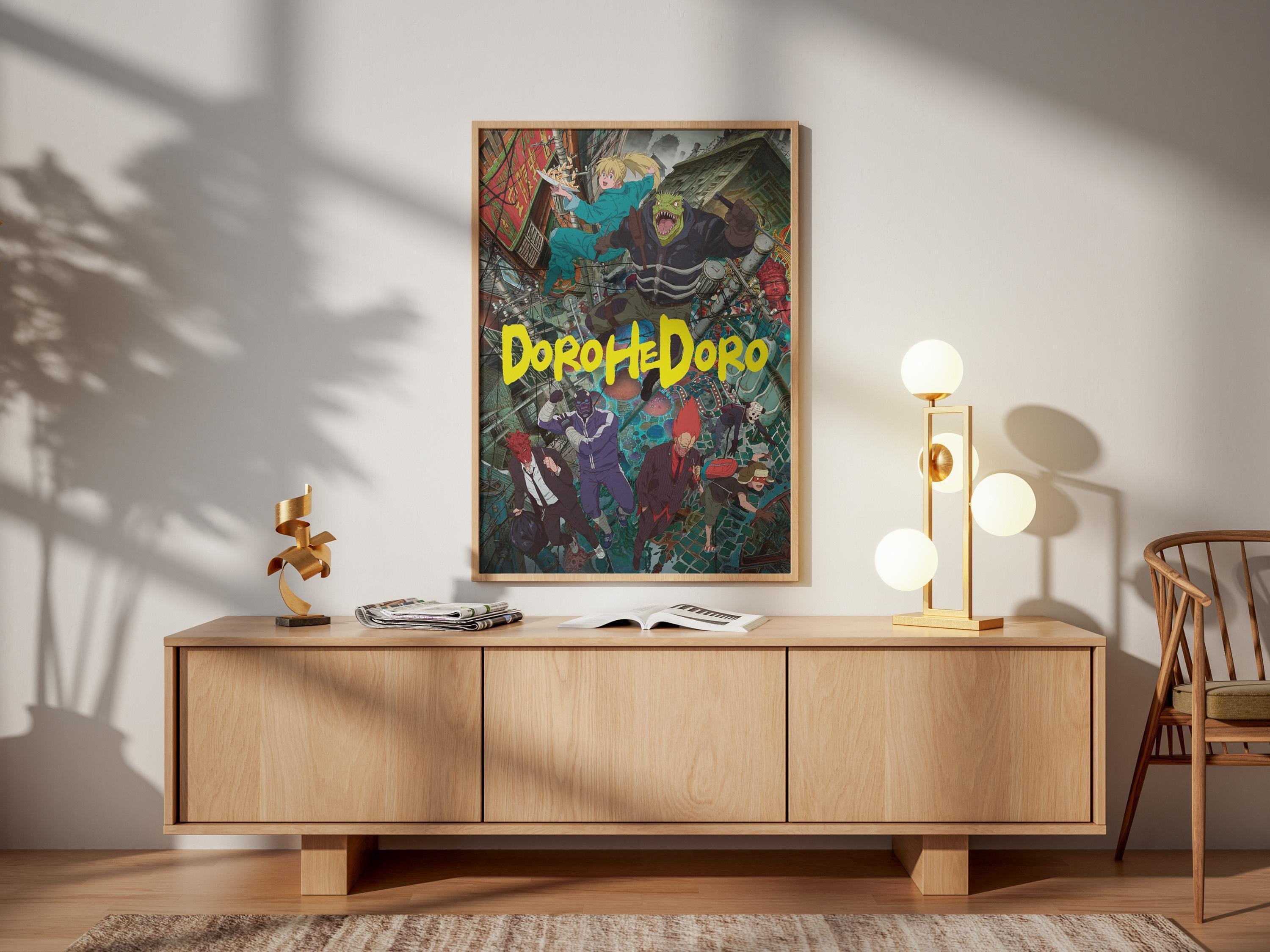 Dorohedoro Anime Poster – Season 2 Manga Print Featuring Caiman, Nikaido & Shin