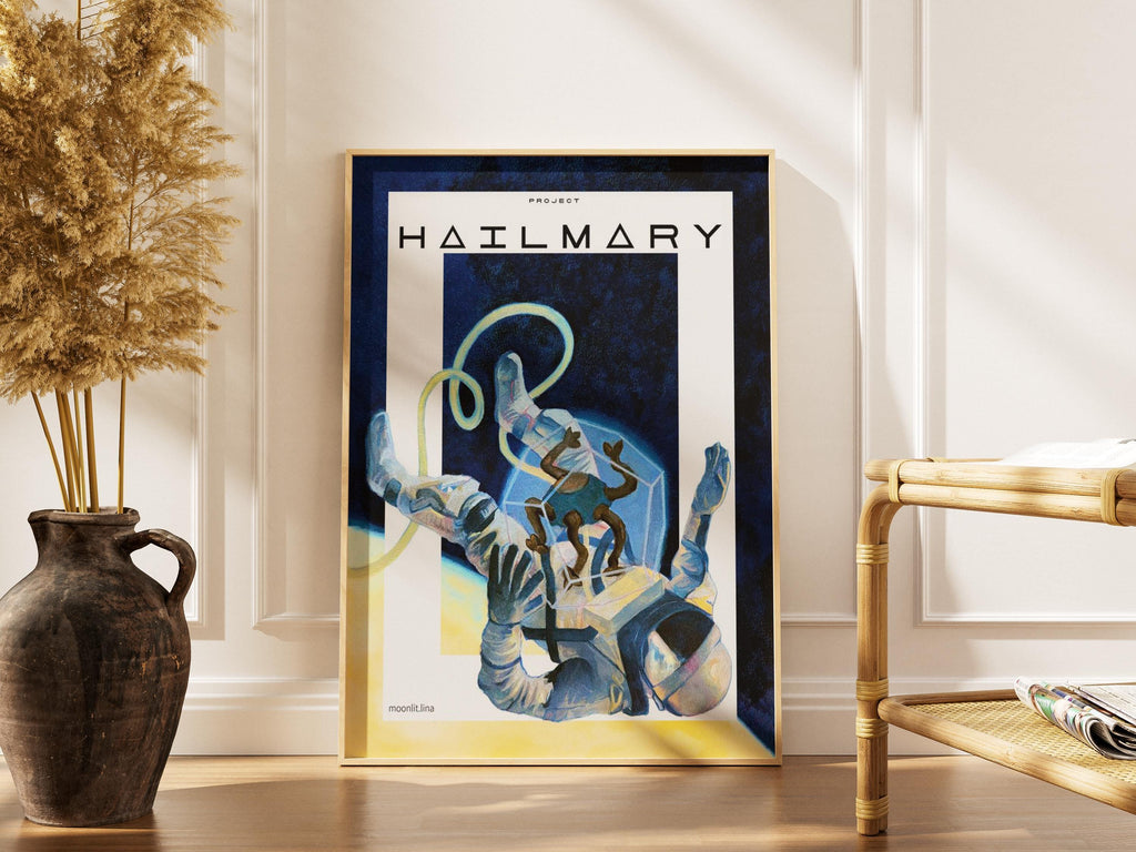 Project Hail Mary Poster – Ryan Gosling Sci-Fi Wall Art Print on Matte Paper