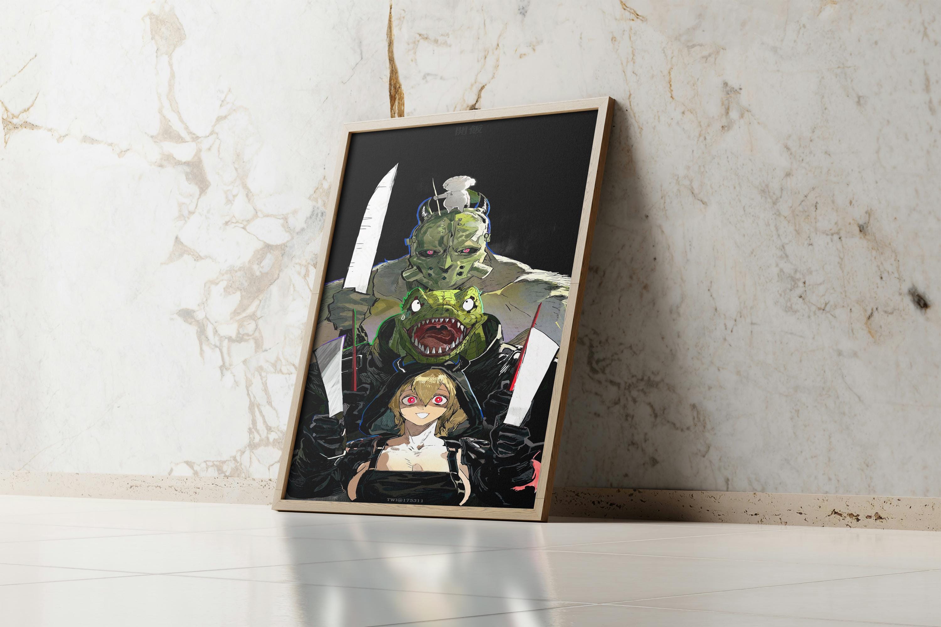 Dorohedoro Season 2 Poster – Kaiman & Nikaido Horror Anime Wall Art Print