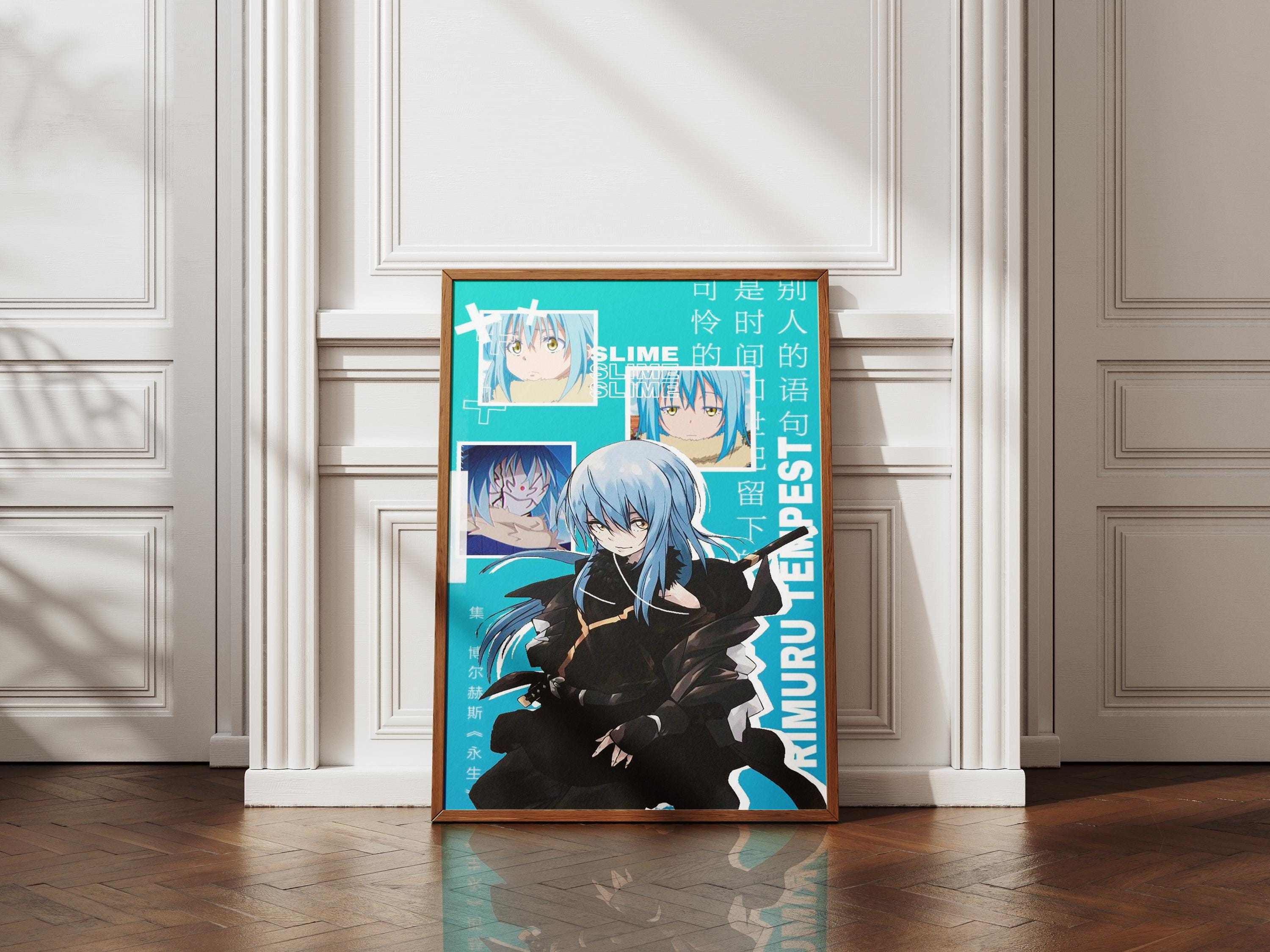 Póster de la temporada 4 de Rimuru Tempest - Lámina decorativa para pared "Esa vez que me reencarné como un slime"