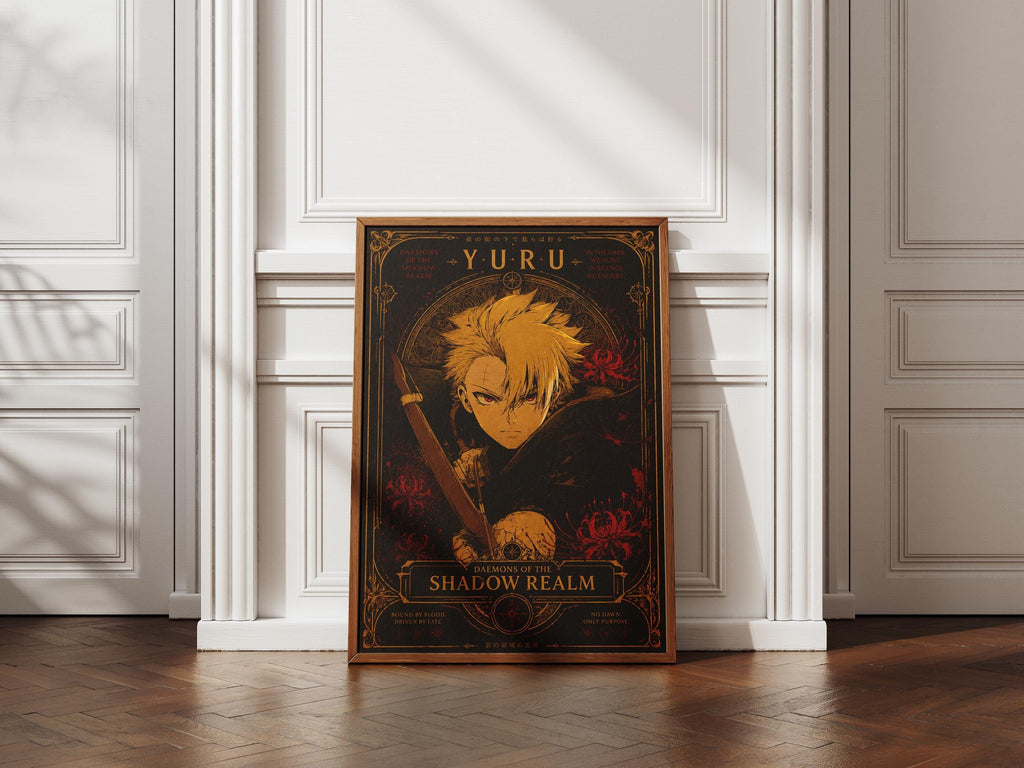 Yuru Anime Poster – Dark Fantasy Daemons Wall Art | Matte Paper Print