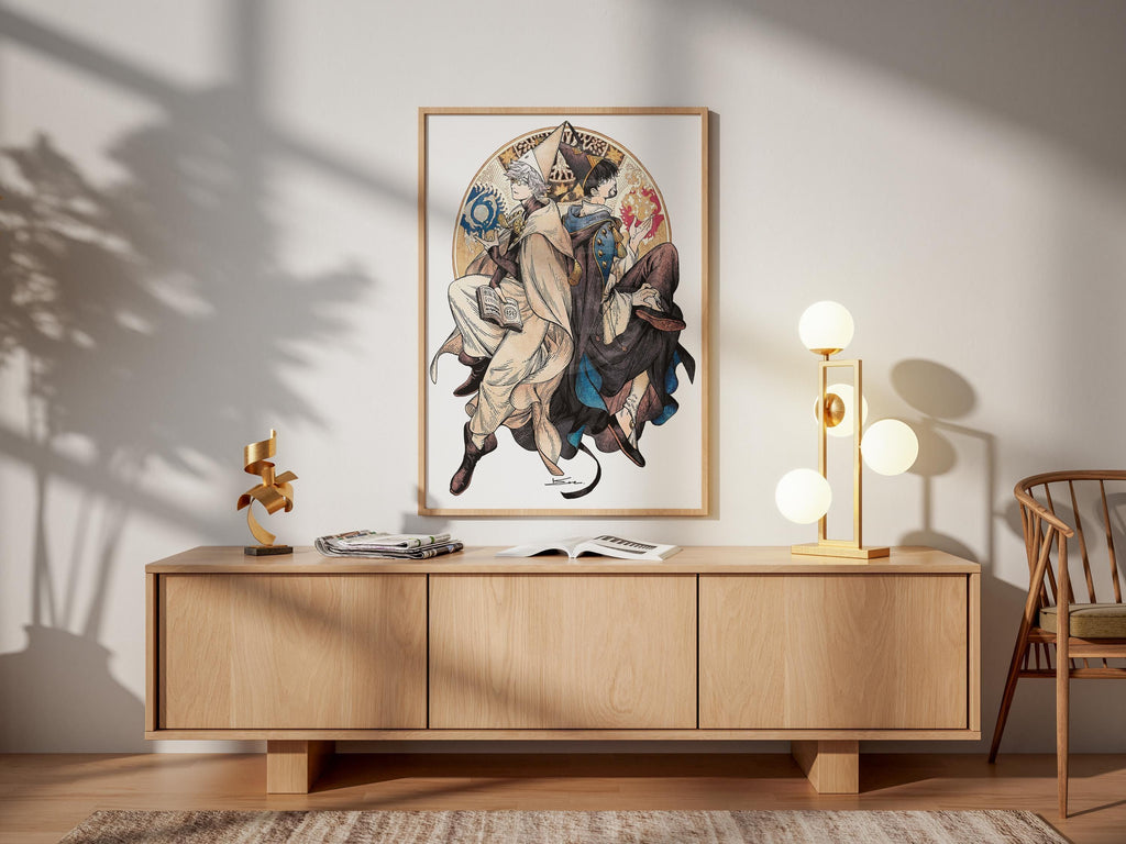 Witch Hat Atelier Poster – Qifrey Magic Print | Anime Wall Art, Premium Matte Paper