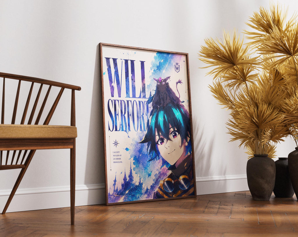 Wistoria Poster - Will Serfort Tsue to Tsurugi Season 2 Anime Wall Art Print