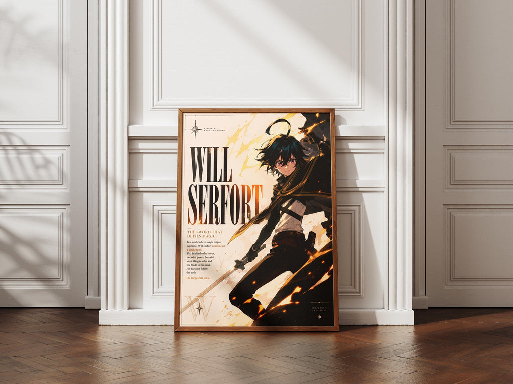Wistoria Poster - Will Serfort Tsue to Tsurugi Season 2 Anime Wall Art Print