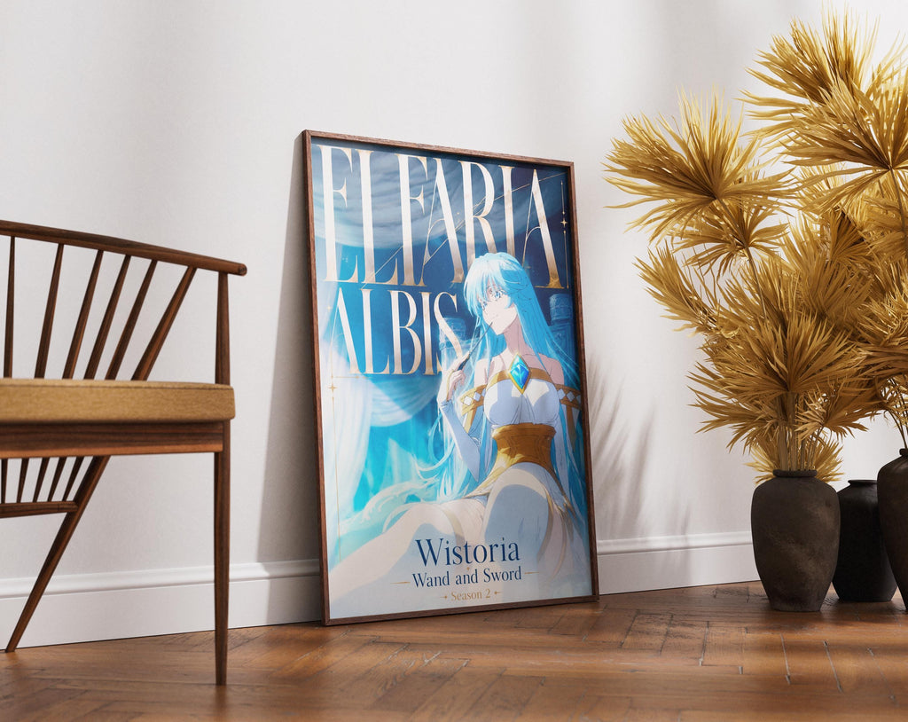 Wistoria Anime Poster – Elfaria Albis Matte Print | Magic Wand & Sword Art