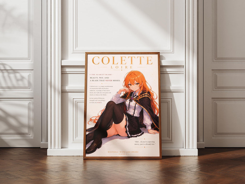 Wistoria Anime Poster – Colette Loire Print | Season 2 Anime Wall Art Decor
