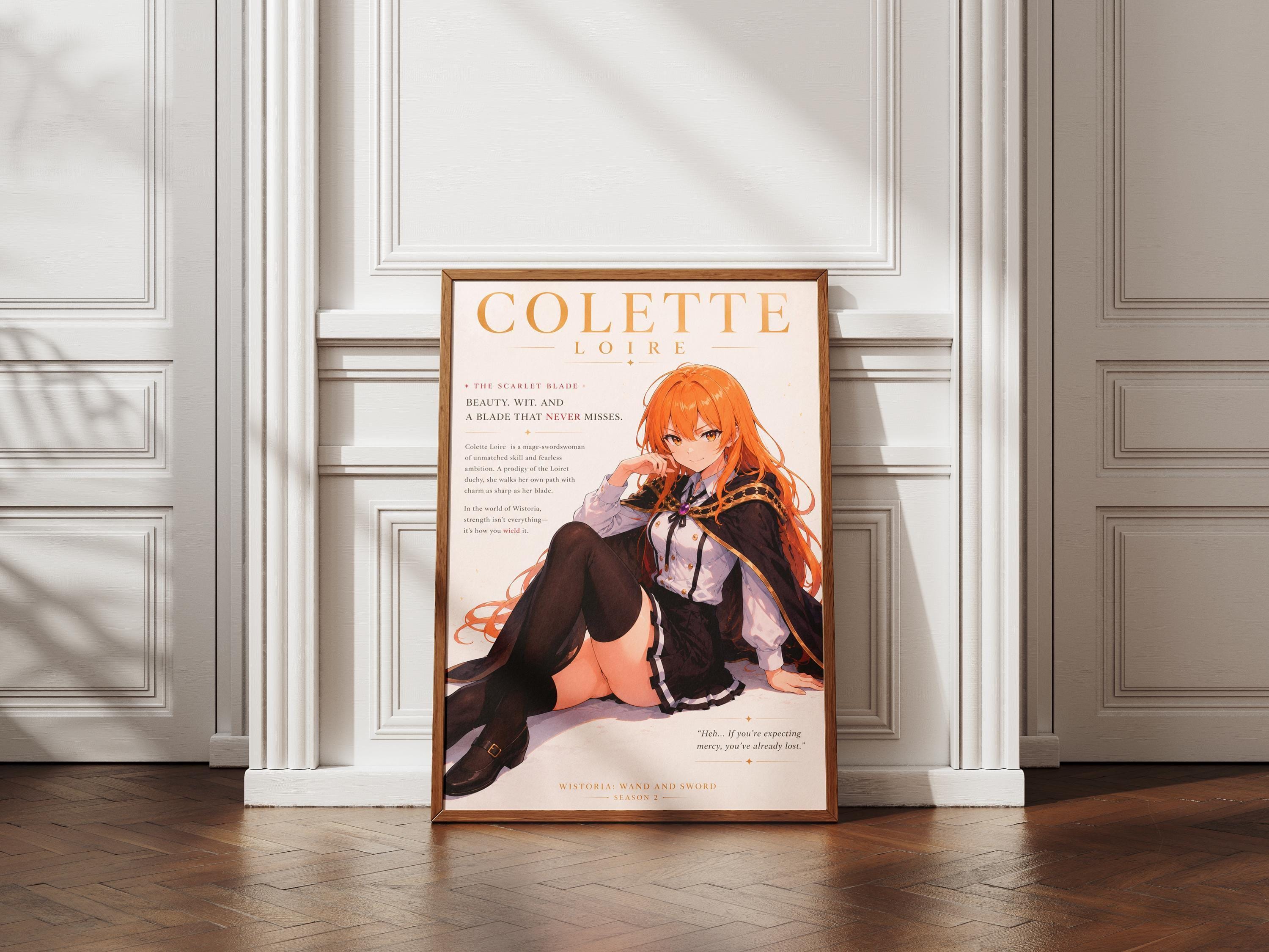 Wistoria Anime Poster – Colette Loire Print | Season 2 Anime Wall Art Decor