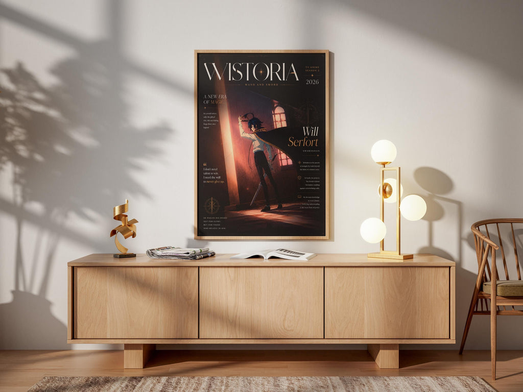 Wistoria Wand and Sword Poster – Will Serfort Anime Wall Art Print Vibrant