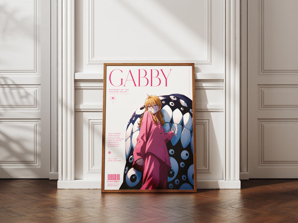 Anime Poster – Gabby Daemons of the Shadow Realm | Dark Fantasy Art Print