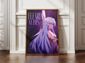 Fantasy Poster Matte - Elfaria Albis Wand and Sword Anime Wall Art Print