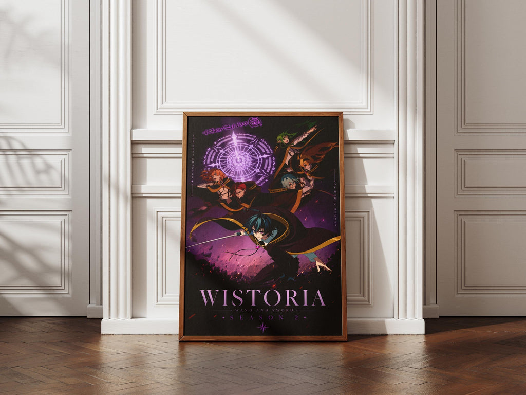 Wistoria Anime Poster – Season 2 Cast Print Featuring Will, Colette & Elfaria Art
