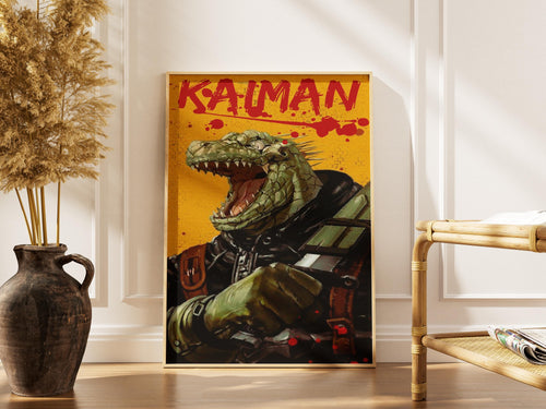 Dorohedoro Caiman Poster - Horror Anime Wall Art | Premium Matte Paper Print