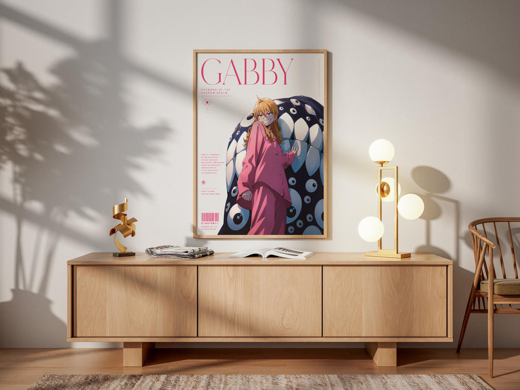 Anime Poster – Gabby Daemons of the Shadow Realm | Dark Fantasy Art Print