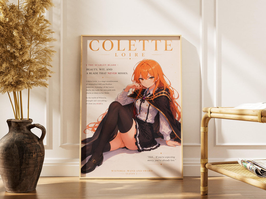 Colette Loire Anime Poster - Wistoria Season 2 Fantasy Print | Premium Matte Wall Art