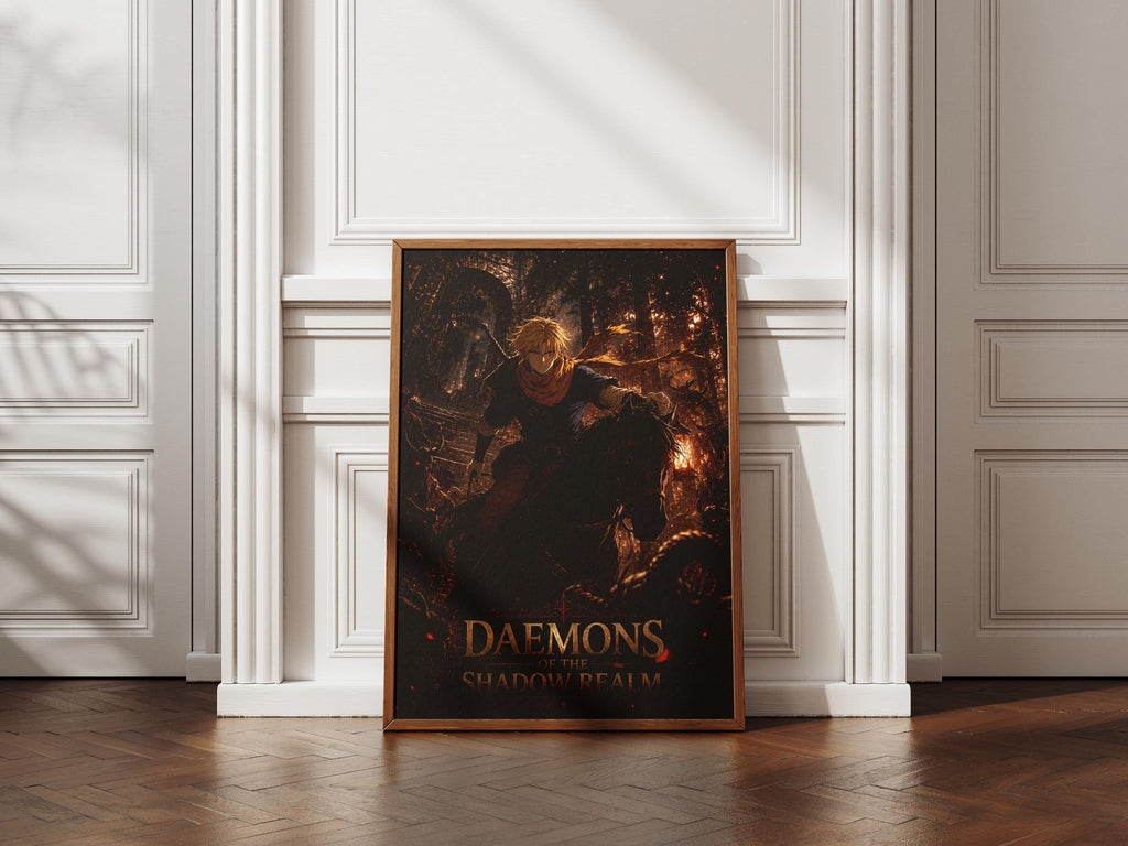 Yuru Anime Poster – Dark Fantasy Daemons Wall Art | Matte Paper Print