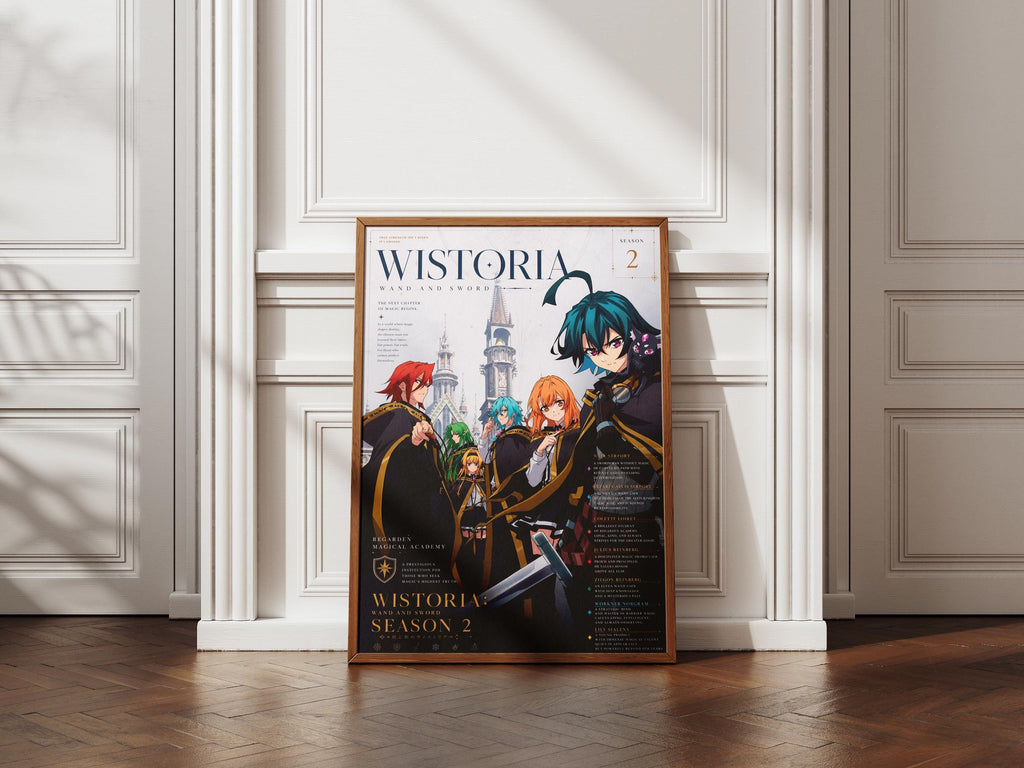 Wistoria Anime Poster – Wand and Sword Season 2 Full Cast Premium Matte Print