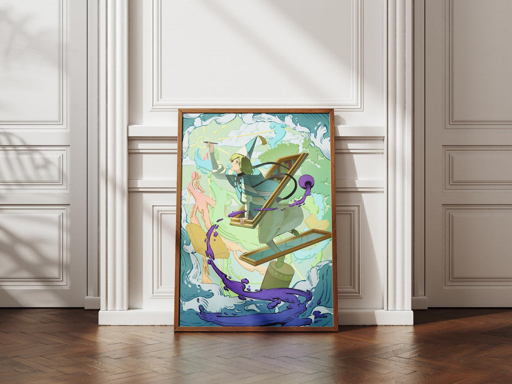 Witch Hat Atelier Poster – Fantasy Anime Wall Art Featuring Coco & Qifrey Magic