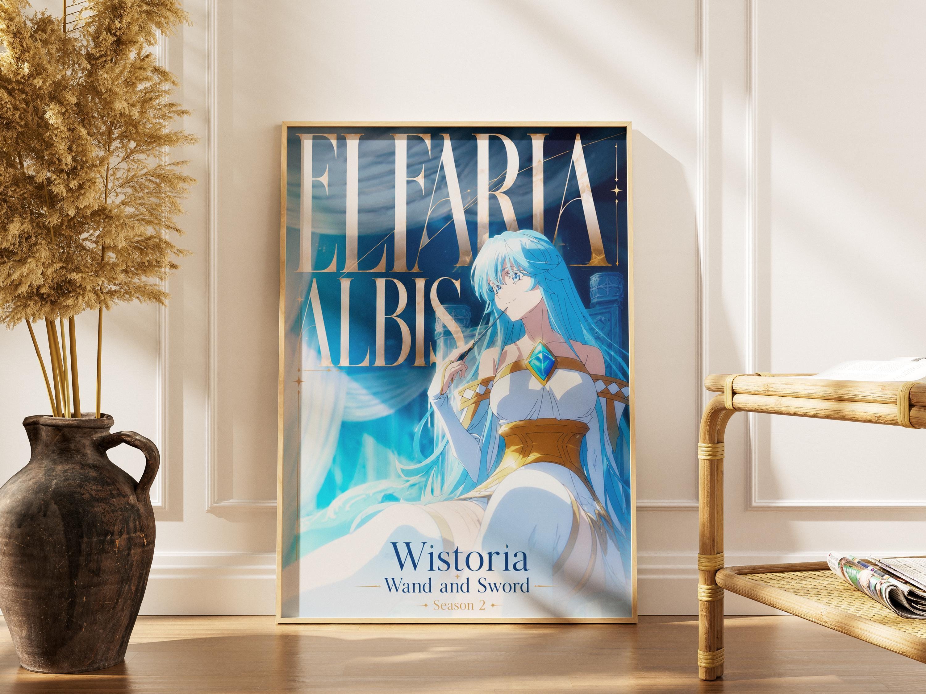 Wistoria Anime Poster – Elfaria Albis Matte Print | Magic Wand & Sword Art